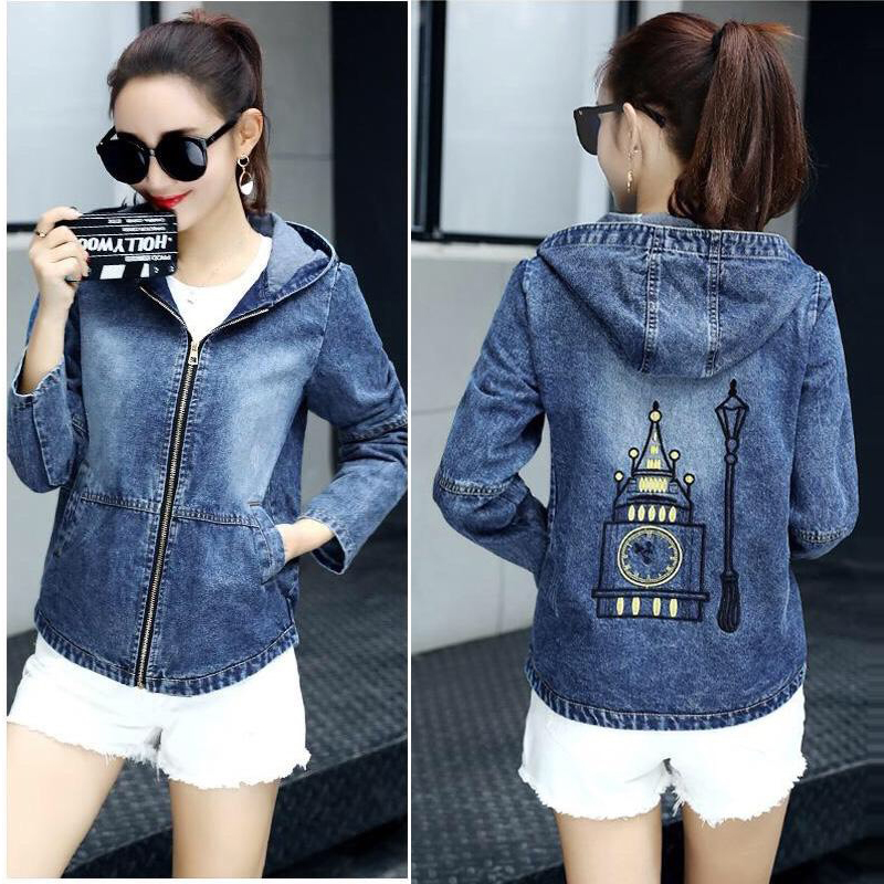 ÁO KHOÁC JEAN IN THÁP ĐỒNG HỒ BIG BEN - NJ3838